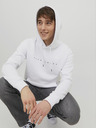 Jack & Jones Weißer Jack & Jones Star-Kapuzenpullover für Herren