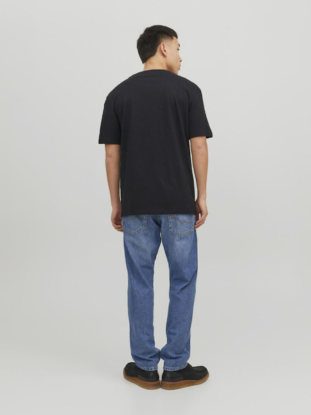 Jack & Jones Schwarzer Jack & Jones Star-Kapuzenpullover für Herren