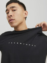 Jack & Jones Schwarzer Jack & Jones Star-Kapuzenpullover für Herren