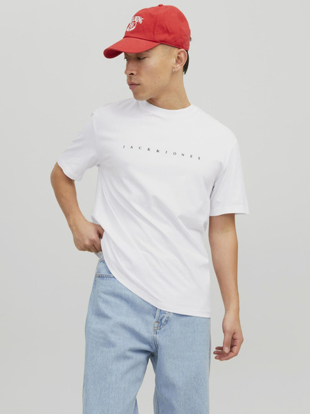 Jack & Jones Weißer Jack & Jones Star Herren-Kapuzenpullover