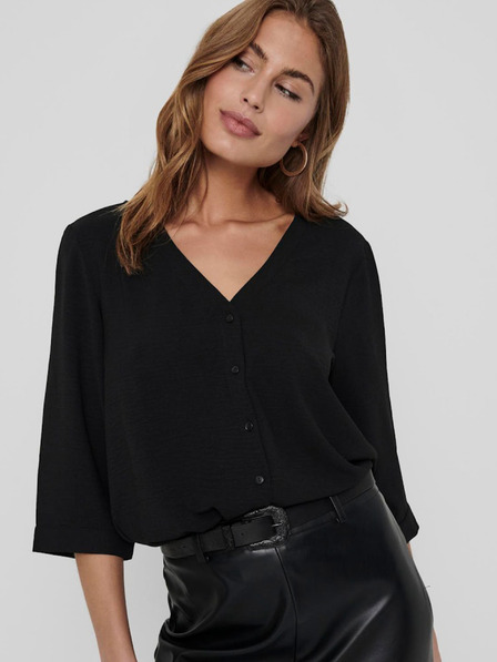 Jacqueline de Yong Schwarze JDY Damen-Löwenbluse