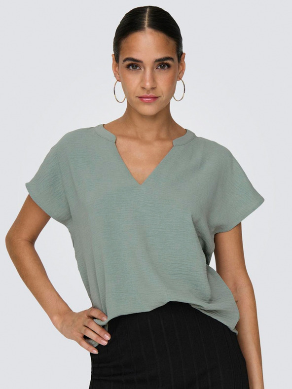 Jacqueline de Yong Grüne JDY Damen-Löwenbluse
