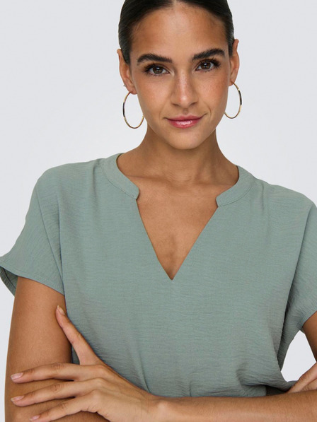 Jacqueline de Yong Grüne JDY Damen-Löwenbluse