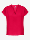 Jacqueline de Yong Rote JDY Lion Bluse