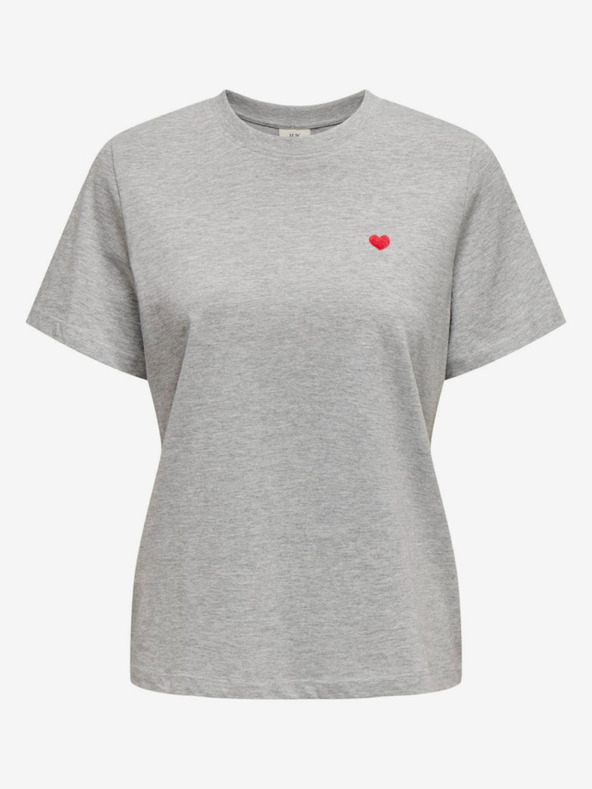 Jacqueline de Yong JDY Pisa Grau Damen T-Shirt