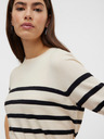 Vero Moda Schwarz-beige gestreifter Damenpullover Vero Moda Saba