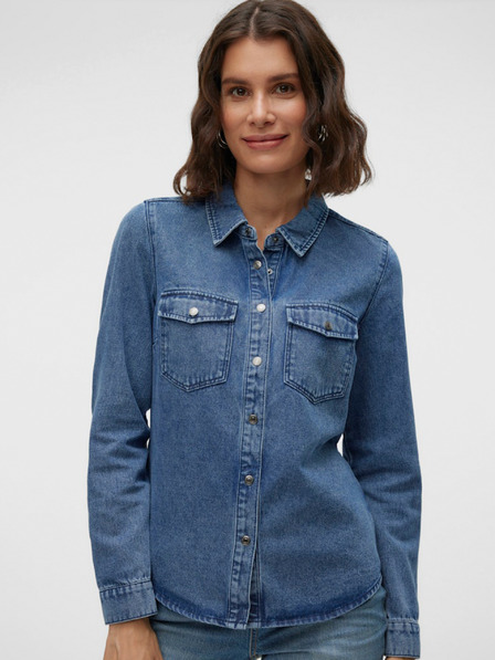 Vero Moda Blaues Damen-Denim-Shirt Vero Moda Jennie