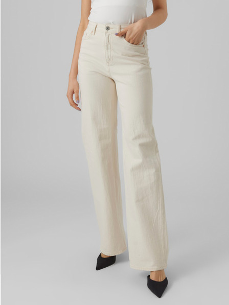 Vero Moda Cremefarbene Damenjeans Vero Moda Tessa