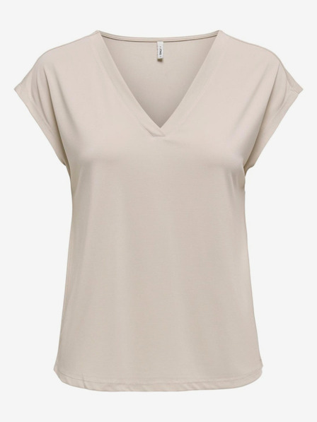 ONLY Beige Damen-T-Shirt NUR frei