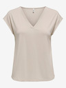 ONLY Beige Damen-T-Shirt NUR frei