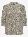 ONLY Schwarz- und cremefarbene gemusterte Damenbluse ONLY Raya