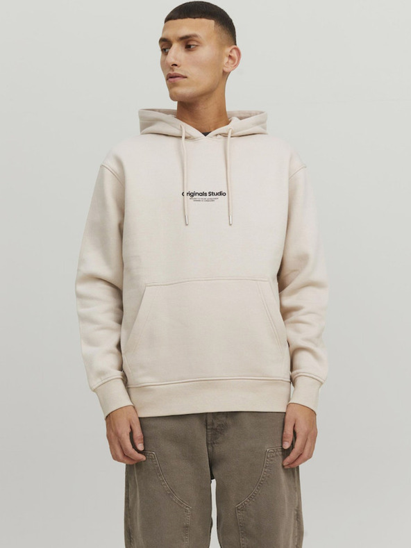 Jack & Jones Beige Jack & Jones Herren Vesterbro Hoodie