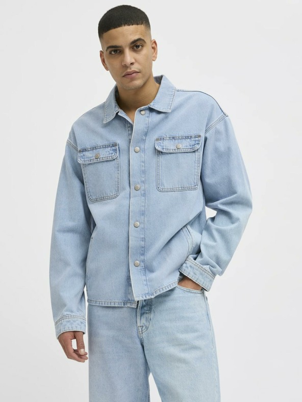 Jack & Jones Hellblaue Herren-Jeanshemdjacke Jack & Jones Hase