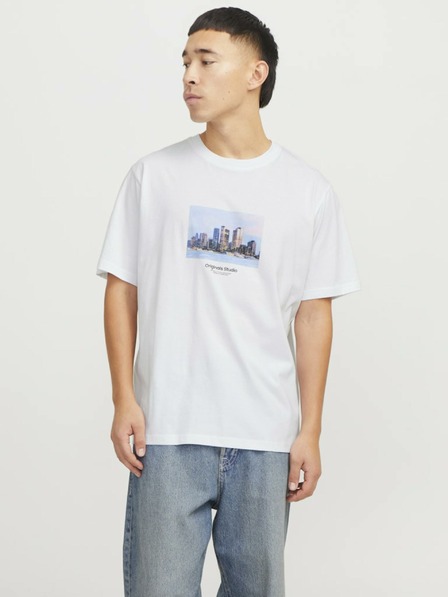 Jack & Jones Weißes Jack & Jones Herren Vesterbro T-Shirt
