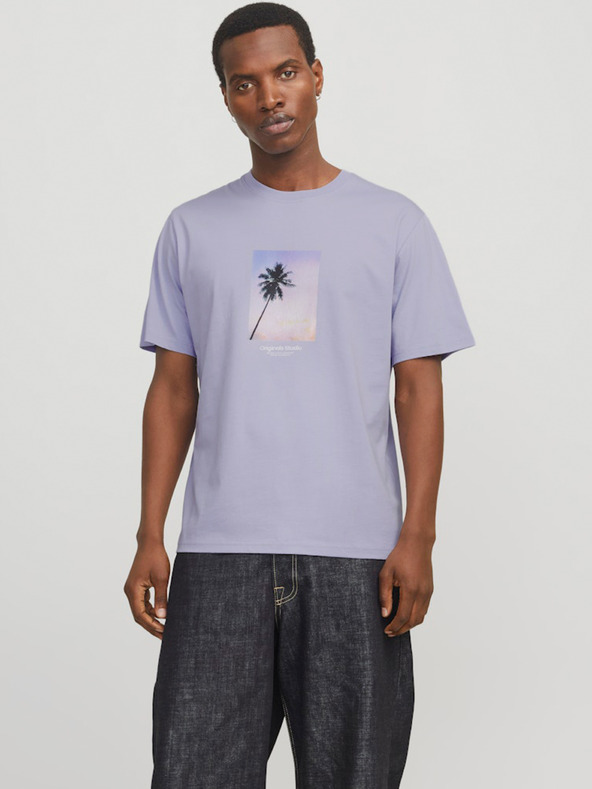 Jack & Jones Hellviolettes Herren Jack & Jones Vesterbro T-Shirt