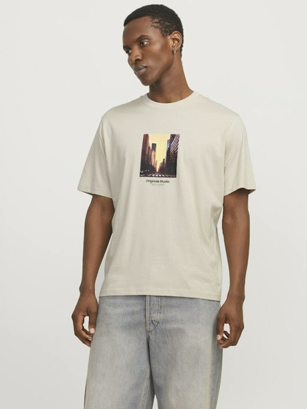Jack & Jones Jack & Jones Vesterbro Beige Herrenhemd