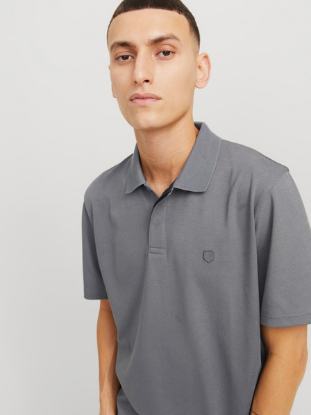 Jack & Jones Graues Herren-Poloshirt Jack & Jones Crodney