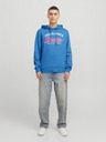 Jack & Jones Blauer Jack & Jones Logo-Kapuzenpullover für Herren