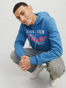 Jack & Jones Blauer Jack & Jones Logo-Kapuzenpullover für Herren
