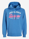 Jack & Jones Blauer Jack & Jones Logo-Kapuzenpullover für Herren