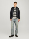 Jack & Jones Schwarze Jack & Jones Dylan Lederjacke für Herren