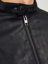 Jack & Jones Schwarze Jack & Jones Dylan Lederjacke für Herren