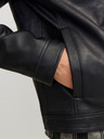 Jack & Jones Schwarze Jack & Jones Dylan Lederjacke für Herren