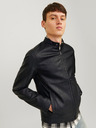 Jack & Jones Schwarze Jack & Jones Dylan Lederjacke für Herren