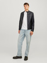 Jack & Jones Schwarze Jack & Jones Dylan Lederjacke für Herren