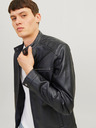 Jack & Jones Schwarze Jack & Jones Dylan Lederjacke für Herren