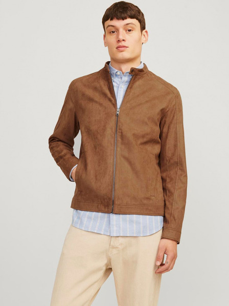 Jack & Jones Braune Jack & Jones Dylan Herrenjacke aus Wildleder