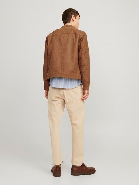 Jack & Jones Braune Jack & Jones Dylan Herrenjacke aus Wildleder