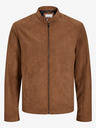 Jack & Jones Braune Jack & Jones Dylan Herrenjacke aus Wildleder