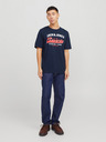 Jack & Jones Dunkelblaues Jack & Jones Logo-Hemd für Herren