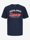 Jack & Jones Dunkelblaues Jack & Jones Logo-Hemd für Herren