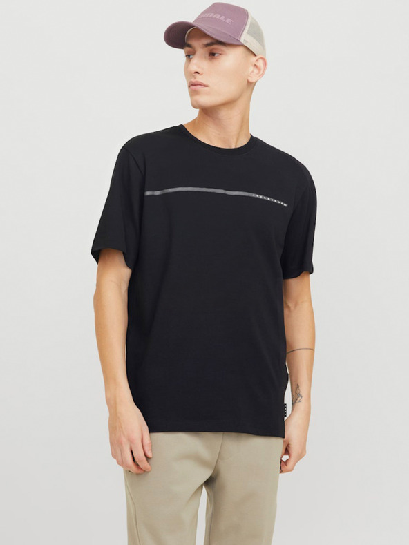 Jack & Jones Schwarzes Jack & Jones Herren Fusion Hemd