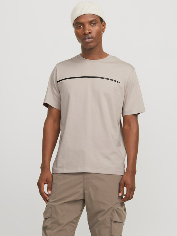 Jack & Jones Jack & Jones Fusion Beige Herren-T-Shirt
