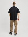 Jack & Jones Schwarzes Herren-Poloshirt Jack & Jones Fusion