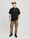 Jack & Jones Schwarzes Herren-Poloshirt Jack & Jones Fusion