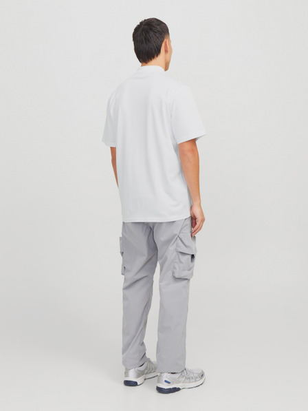 Jack & Jones Weißes Herren-Polohemd Jack & Jones Fusion