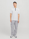 Jack & Jones Weißes Herren-Polohemd Jack & Jones Fusion