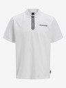 Jack & Jones Weißes Herren-Polohemd Jack & Jones Fusion