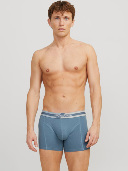 Jack & Jones Dreier-Set Jack & Jones Herren-Boxershorts in Blau, Grau und Schwarz