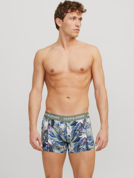 Jack & Jones Dreierpack Jack & Jones Boxershorts für Herren in blau, grün und schwarz