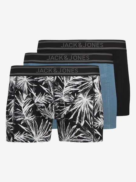 Jack & Jones Dreierpack Jack & Jones Boxershorts für Herren in Schwarz und Blau