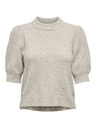 Jacqueline de Yong Beige Damen Kurzarmpullover JDY Rue