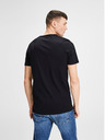 Jack & Jones Set aus zwei schwarzen Basic-T-Shirts mit V-Ausschnitt Jack & Jones