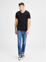 Jack & Jones Set aus zwei schwarzen Basic-T-Shirts mit V-Ausschnitt Jack & Jones