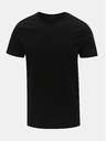 Jack & Jones Set aus zwei schwarzen Basic-T-Shirts mit V-Ausschnitt Jack & Jones