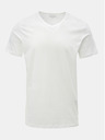 Jack & Jones Set aus zwei weißen Basic-T-Shirts mit V-Ausschnitt Jack & Jones